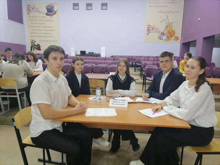 Интеллектуально-дискуссионной игры "Дебаты".